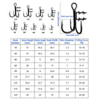 2pcs 36H-S Soft Lure Treble Hooks With Bait Holder Spikes Swimbait T-Trebles Claw Stinger Hooks, No. 3/0, No. 2/0, No. 1/0, No. 1, No. 2, No. 4, No. 6, No. 8