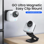 For Insta360 GO Ultra Magnetic Easy Clip AMagisn Mount 180-Degree Adjustable Angle For Flexible POV Shooting – Lanyard, Magnetic, Non-slip