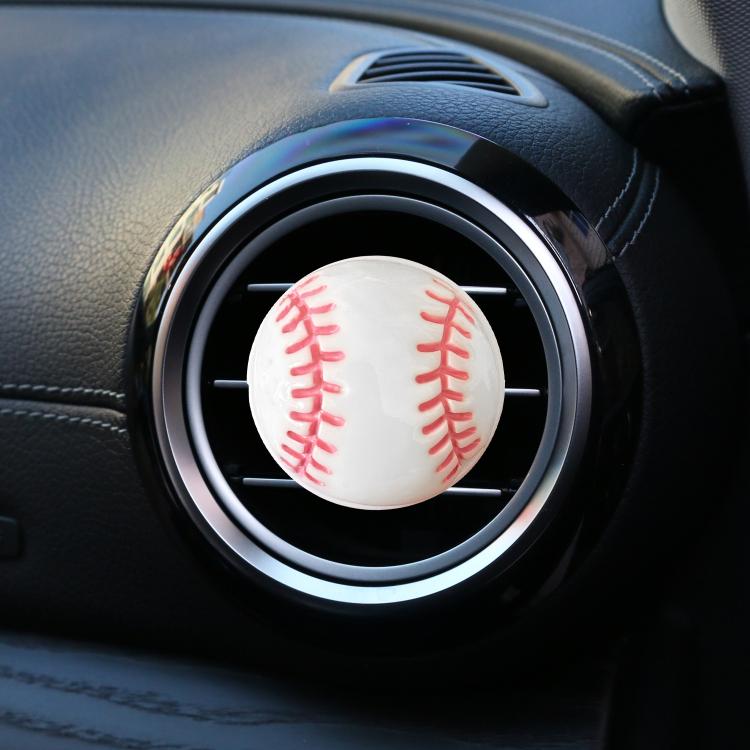 Car Air Outlet Aroma Diffuser Ball Decorative Ornaments, Basketball, Football, Volleyball, Baseball, Golf Ball – Durable Build, Easy to Use Baseball