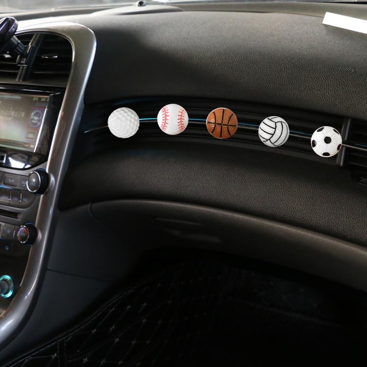Car Air Outlet Aroma Diffuser Ball Decorative Ornaments, Basketball, Football, Volleyball, Baseball, Golf Ball – Durable Build, Easy to Use