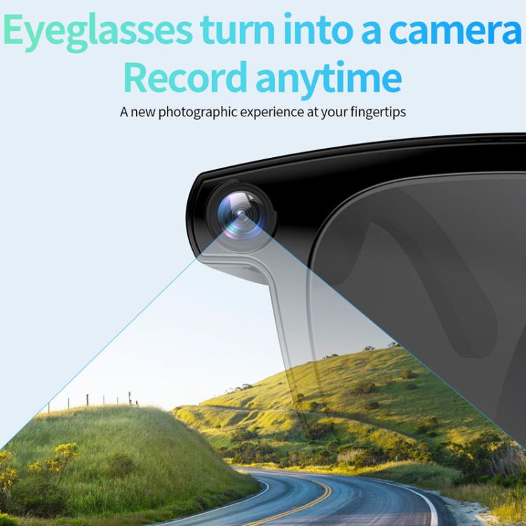 JS01 Pro Smart Glasses Support 12MP Camera, AI Translation, Human Detection, Video & Audio Recording, Transparent Anti-Blue Light Lenses, Graduated Blue Lenses, Graduated Red Lenses – Magnetic, Bluetooth