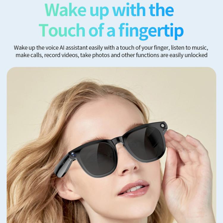 JS01 Pro Smart Glasses Support 12MP Camera, AI Translation, Human Detection, Video & Audio Recording, Transparent Anti-Blue Light Lenses, Graduated Blue Lenses, Graduated Red Lenses – Magnetic, Bluetooth