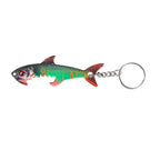 Fish-shaped Bottle Opener Metal Iron Plate Bait Shape Key Chain Hanging Bag Accessories, Sardine, Herring, Juvenile Bass, Rainbow Trout, Zebrafish – Wear-resistant Sardine