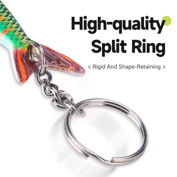 Fish-shaped Bottle Opener Metal Iron Plate Bait Shape Key Chain Hanging Bag Accessories, Sardine, Herring, Juvenile Bass, Rainbow Trout, Zebrafish – Wear-resistant