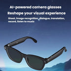 V03-T6 Smart Glasses Support 8MP Camera, Video Recording, Audio Recording & AI Translation – Magnetic, Bluetooth