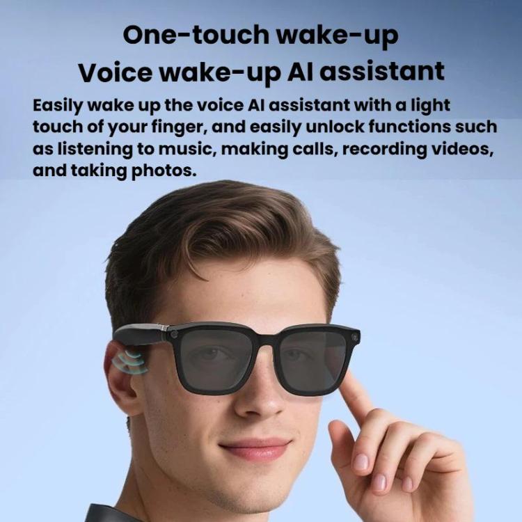 V03-T6 Smart Glasses Support 8MP Camera, Video Recording, Audio Recording & AI Translation – Magnetic, Bluetooth