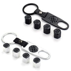 Automotive Carbon Fiber Textured Valve Stems Universal Cap