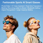 M88 Smart Glasses Support 2MP Camera, 720P Video Recording, AI Simultaneous Translation & Human Recognition