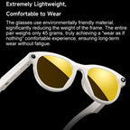 M88 Smart Glasses Support 2MP Camera, 720P Video Recording, AI Simultaneous Translation & Human Recognition