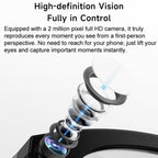 M88 Smart Glasses Support 2MP Camera, 720P Video Recording, AI Simultaneous Translation & Human Recognition