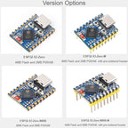 WAVESHARE 2.4GHz Wi-Fi Mini Development Board Based ESP32-S3 Dual-Core Processor, No Pin Header, Soldered Pin Header