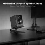 KXD251022 Desktop Metal Angled Speaker Stand For 3-6 Inch Speakers, KXD251022 – Durable Build, Easy to Use