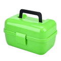 Mini Carry Lure Fishing Tackle Small Tools Case Double-Layer PP Storage Box Green
