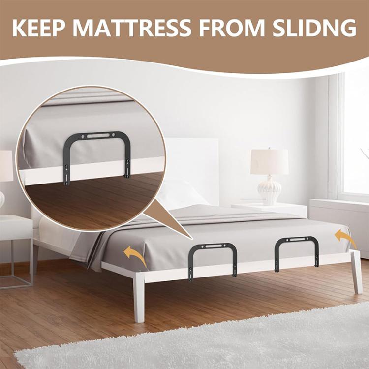 Adjustable Metal Mattress Retainer Anti-Slip Mattress Stopper Baffle, Adjustable Baffle – Durable Build, Easy to Use