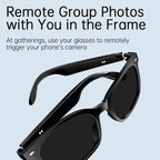 V6 Max UV Protection Smart Glasses Support Bluetooth Calling, Music Play & AI Assistant