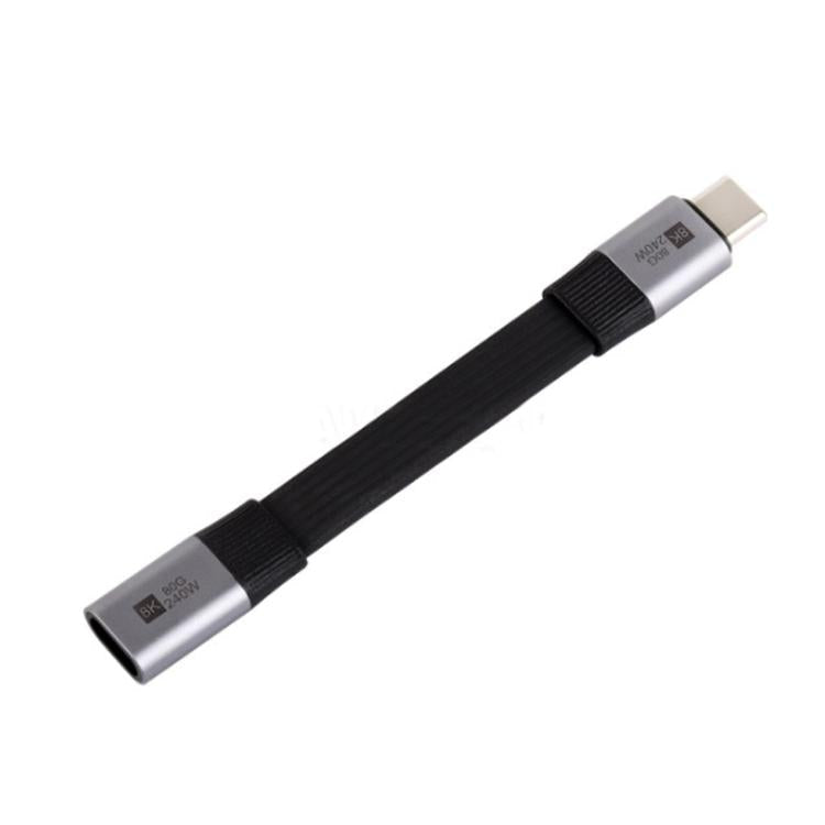 WAVESHARE USB4 V2.0 Type-C Extension Cable 80Gbps High-Definition Video Transmission, Straight Head, 90-Degree Bend Head – Durable Build, Easy to Use Straight Head