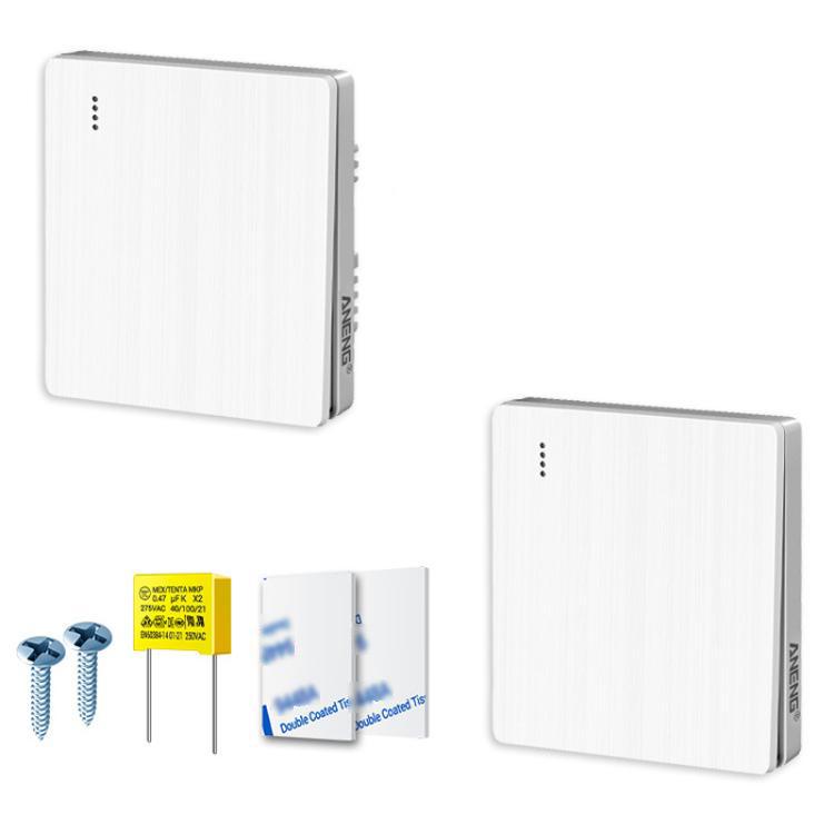 ANENG Remote Control Wireless Smart Home Lighting Panel, One-Gang, Two-Gang, Three-Gang One-Gang