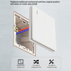 ANENG Remote Control Wireless Smart Home Lighting Panel, One-Gang, Two-Gang, Three-Gang