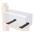 Heavy Iron Mailbox Mounting Bracket Supports Large Mailboxes Up To 8-Inch Wide, 200x50x17mm – Durable Build, Easy to Use 200x50x17mm