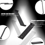 Heavy Iron Mailbox Mounting Bracket Supports Large Mailboxes Up To 8-Inch Wide, 200x50x17mm – Durable Build, Easy to Use