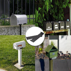 Heavy Iron Mailbox Mounting Bracket Supports Large Mailboxes Up To 8-Inch Wide, 200x50x17mm – Durable Build, Easy to Use