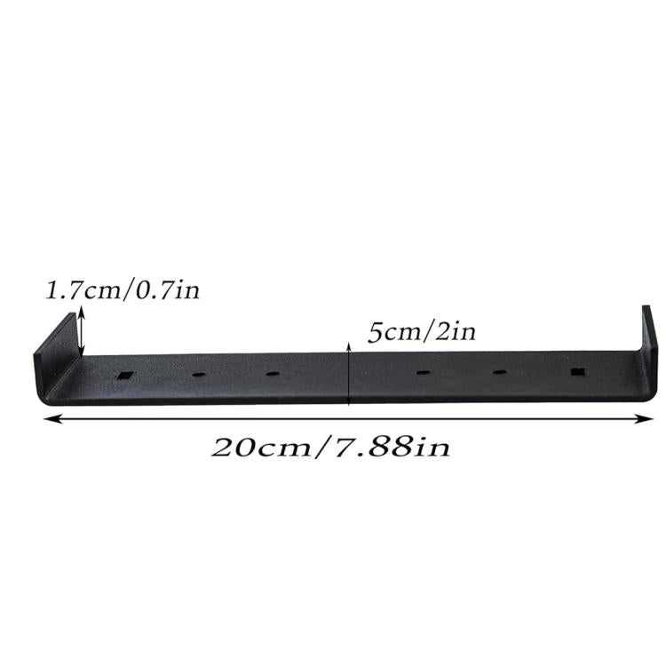 Heavy Iron Mailbox Mounting Bracket Supports Large Mailboxes Up To 8-Inch Wide, 200x50x17mm – Durable Build, Easy to Use