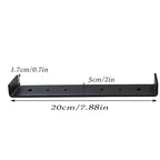 Heavy Iron Mailbox Mounting Bracket Supports Large Mailboxes Up To 8-Inch Wide, 200x50x17mm – Durable Build, Easy to Use