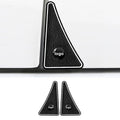 1pair Universal Car Door Corner Bumper Guards Anti-Scratch Decorative Stickers Black