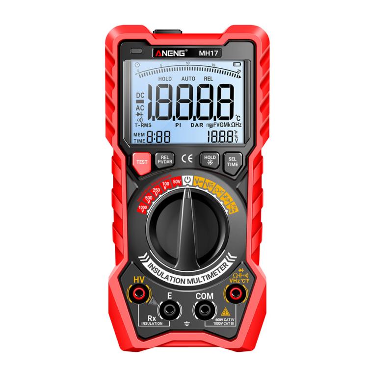 ANENG 1000V Insulation Resistance Tester Digital Megohmmeter, MH17 MH17