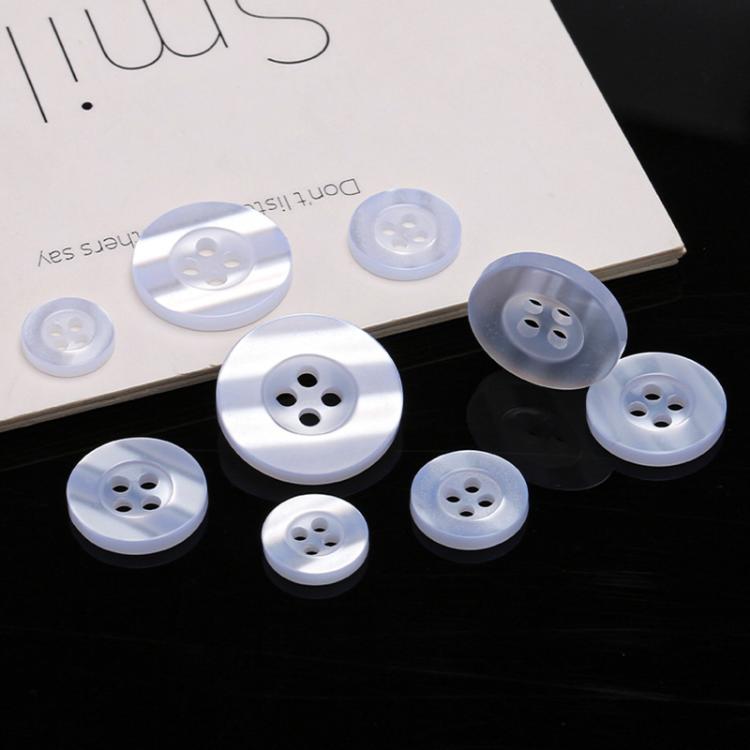 100pcs Pearlescent Resin 4-Hole Buttons Round Decorative Buttons For Shirt Cuffs, Wide Edge 1cm, Wide Edge 1.15cm, Wide Edge 1.25cm, Wide Edge 1.5cm, Wide Edge 1.8cm, Wide Edge 2cm, Fine Edge 1cm, Fine Edge 1.15cm, Fine Edge 1.25cm, Fine Edge 1.5cm......