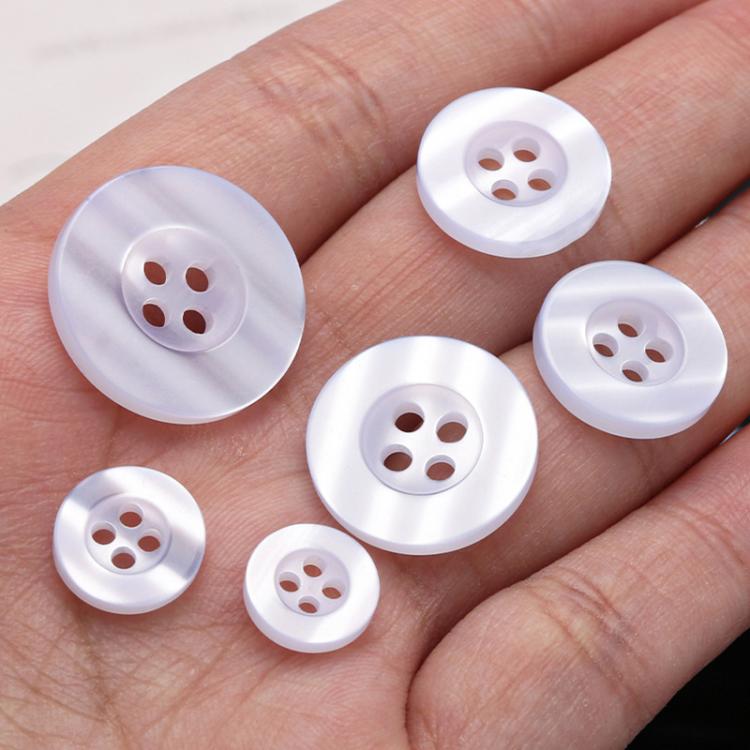 100pcs Pearlescent Resin 4-Hole Buttons Round Decorative Buttons For Shirt Cuffs, Wide Edge 1cm, Wide Edge 1.15cm, Wide Edge 1.25cm, Wide Edge 1.5cm, Wide Edge 1.8cm, Wide Edge 2cm, Fine Edge 1cm, Fine Edge 1.15cm, Fine Edge 1.25cm, Fine Edge 1.5cm......