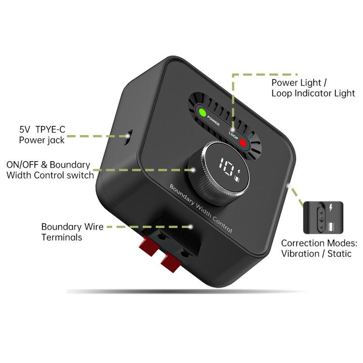 F600 Outdoor Pet Wired Electric Dog Fence 10-Level Precision Boundary Control, F600 – Waterproof