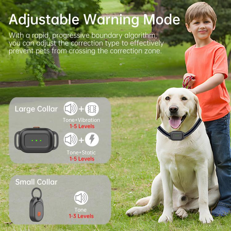 F600 Outdoor Pet Wired Electric Dog Fence 10-Level Precision Boundary Control, F600 – Waterproof