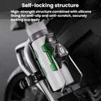 Adaptive Anti-Slip Water Bottle Holder For Motorcycles & Bicycles 360-Degree Rotating Anti-Theft Cup Holder, Kewig SHJ-6 – Aluminum Alloy
