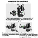 Adaptive Anti-Slip Water Bottle Holder For Motorcycles & Bicycles 360-Degree Rotating Anti-Theft Cup Holder, Kewig SHJ-6 – Aluminum Alloy