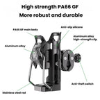 Adaptive Anti-Slip Water Bottle Holder For Motorcycles & Bicycles 360-Degree Rotating Anti-Theft Cup Holder, Kewig SHJ-6 – Aluminum Alloy