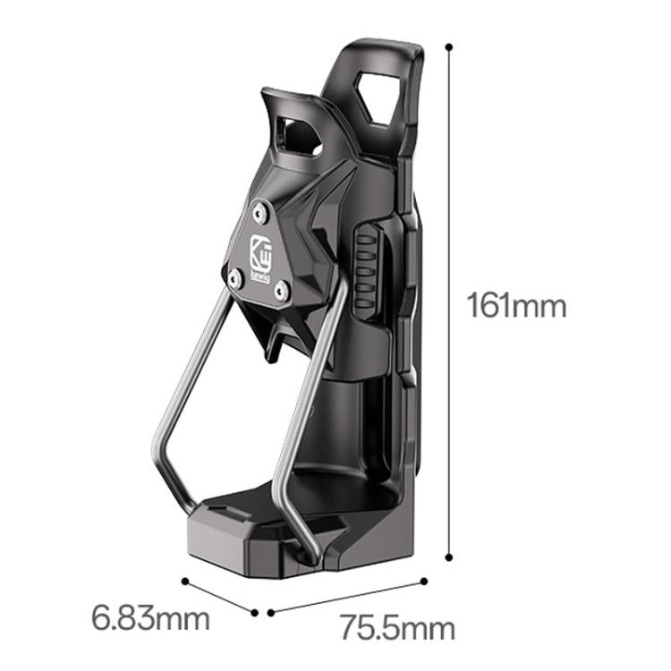 Adaptive Anti-Slip Water Bottle Holder For Motorcycles & Bicycles 360-Degree Rotating Anti-Theft Cup Holder, Kewig SHJ-6 – Aluminum Alloy