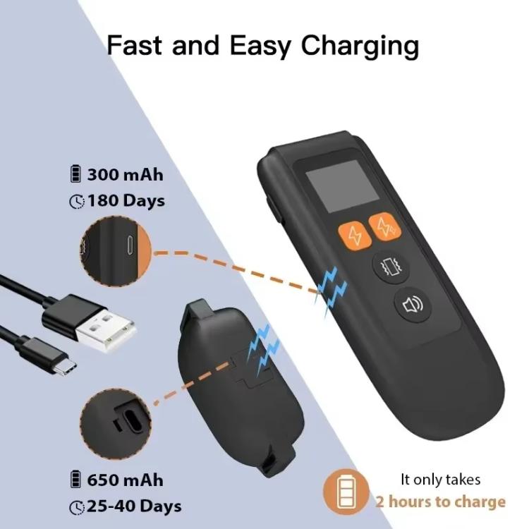 T740 Rechargeable Remote Dog Training Collar IP67 Waterproof Pet Trainer, T740