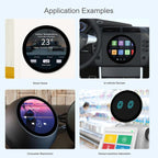 Waveshare 7inch Round HDMI Capacitive Touch Display, 1080x1080 LCD, 10-Point Multi-Touch For Raspberry Pi Arduino DIY, 7inch 1080x1080 LCD – Touch Control, Tempered Glass, TPU