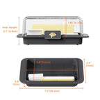Easy Butter Cutter & Keeper with Lid Includes Convenient Measuring Spoon for Perfect Slices & Portions