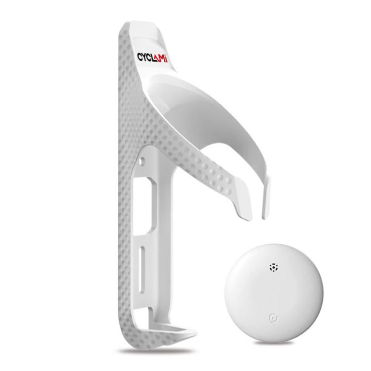 CYCLAMI Bicycle Water Bottle Cage Cycling Cup Holder, White, Black, Black+CYC-HB15 Tracker, White+CYC-HB15 Tracker – Durable Build, Easy to Use White+CYC-HB15 Tracker