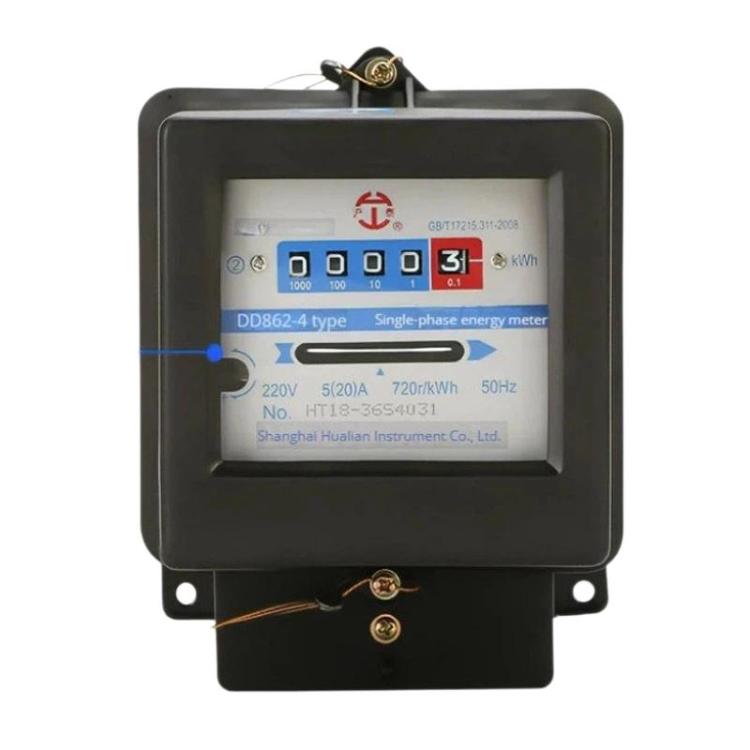 Hutai Home Use Single-Phase Mechanical Electricity Meter High Precision Energy Meter, 5-20A, 10-40A, 15-60A, 20-80A, 30-100A – Durable Build, Easy to Use 5-20A