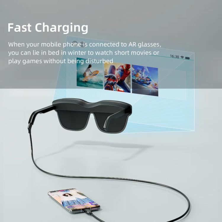 NEXHYPE USB-C/Type-C Coaxial Data Cable For AR/VR Glasses Data Transfer And Power Delivery Cord, 1m, 2m