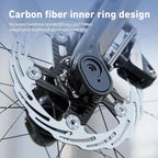 CYCLAMI Bicycle Ultra-Lightweight Carbon Fiber Brake Rotor Center-lock 6-bolt Disc Brake, 160mm, 180mm – Durable Build, Easy to Use