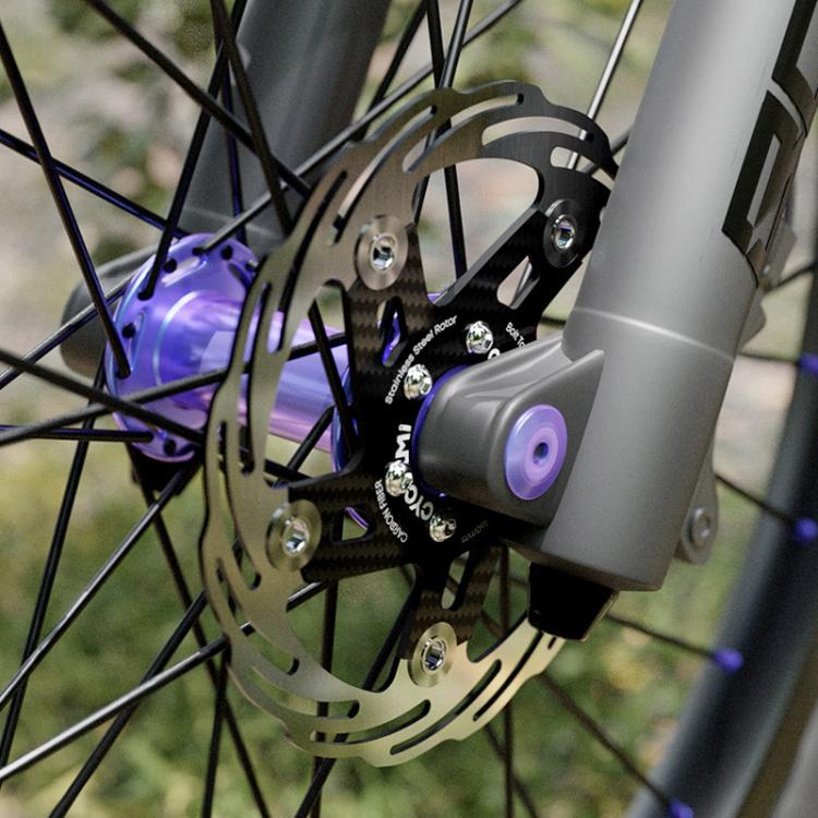 CYCLAMI Bicycle Ultra-Lightweight Carbon Fiber Brake Rotor Center-lock 6-bolt Disc Brake, 160mm, 180mm – Durable Build, Easy to Use