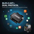 2 In 1 Cadence SensorPrecision Speed Smart Sensor, Supports Bluetooth and ANT+ Dual Modes, CYCLAMI C1