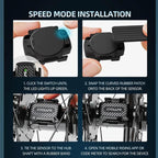 2 In 1 Cadence SensorPrecision Speed Smart Sensor, Supports Bluetooth and ANT+ Dual Modes, CYCLAMI C1