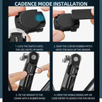 2 In 1 Cadence SensorPrecision Speed Smart Sensor, Supports Bluetooth and ANT+ Dual Modes, CYCLAMI C1