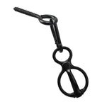 3pcs /Set Safety Rope Buckles Equestrian Barn Stainless Steel Horse Tether Buckles Black