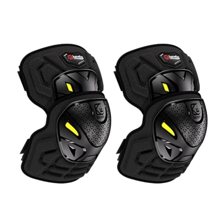 Kewig 2pcs Quick-Release Shockproof Motorcycle Riding Protective Covers Anti-Fall Knee & Elbow Pads, Elbow Guard L, Elbow Guard M, Knee Guard L, Knee Guard M Elbow Guard L
